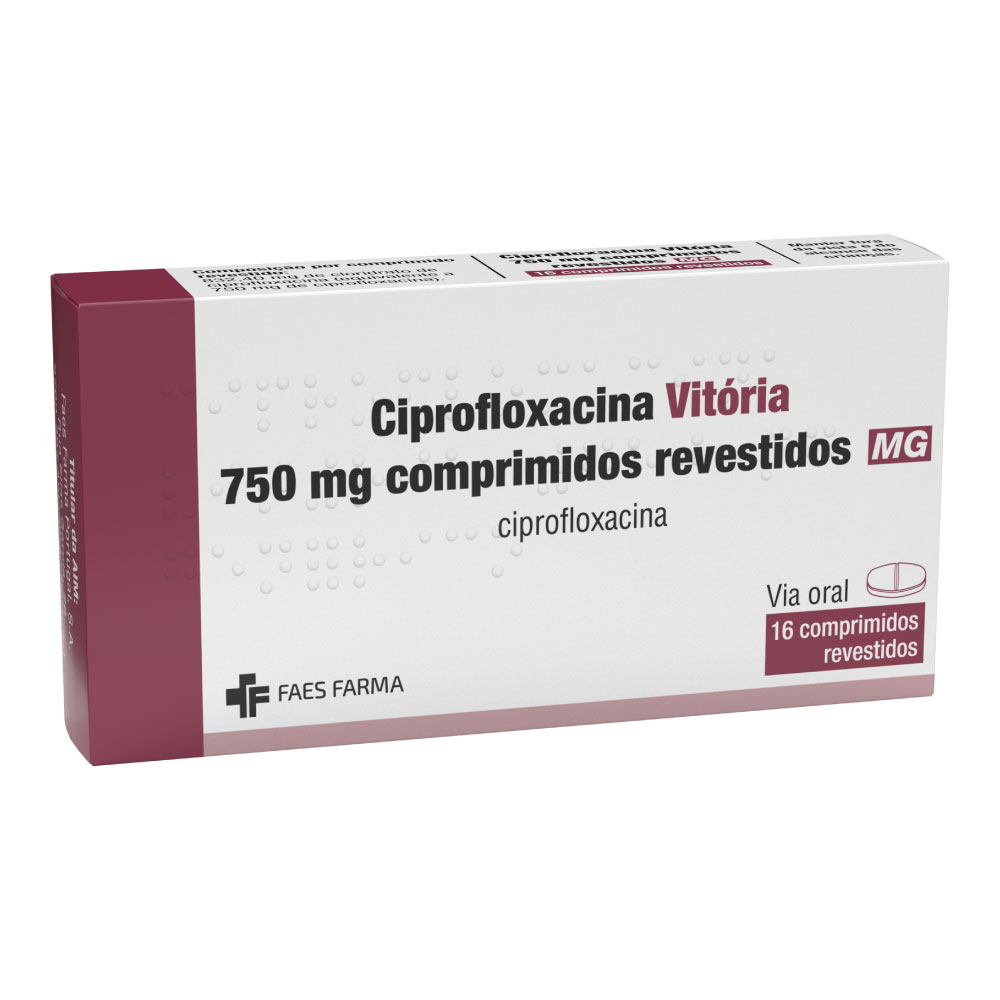 embalagem ciprofloxacina 750 mg