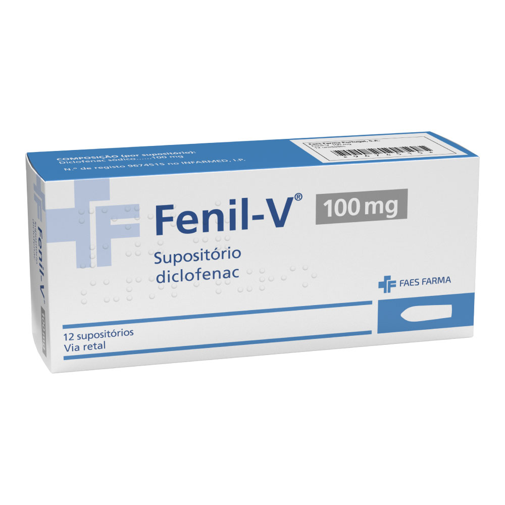 Fenil-V 100 mg Supositórios