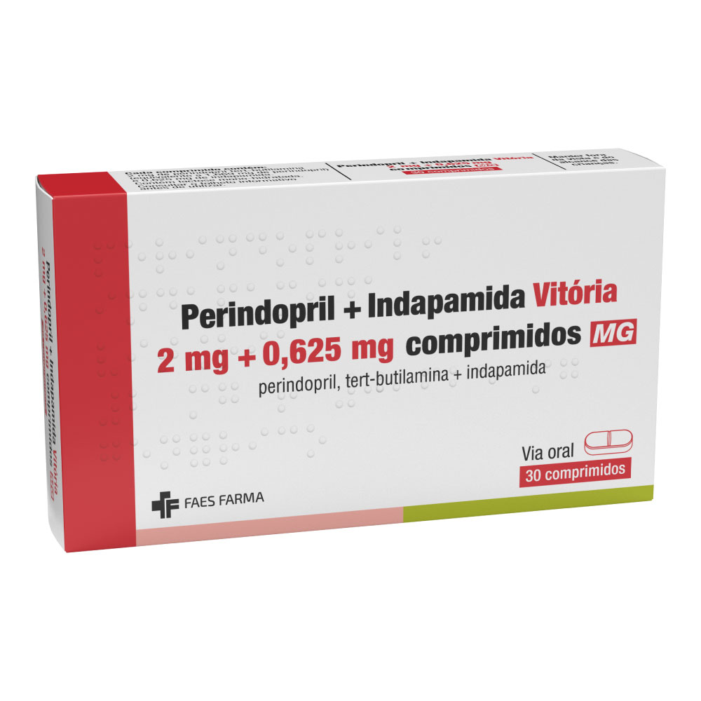 Perindopril + Indapamida 2 + 0,625 mg
