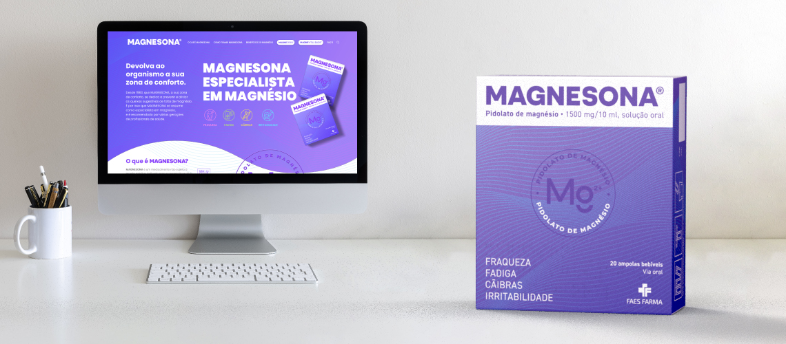 MAGNESONA muda de embalagem e lança website