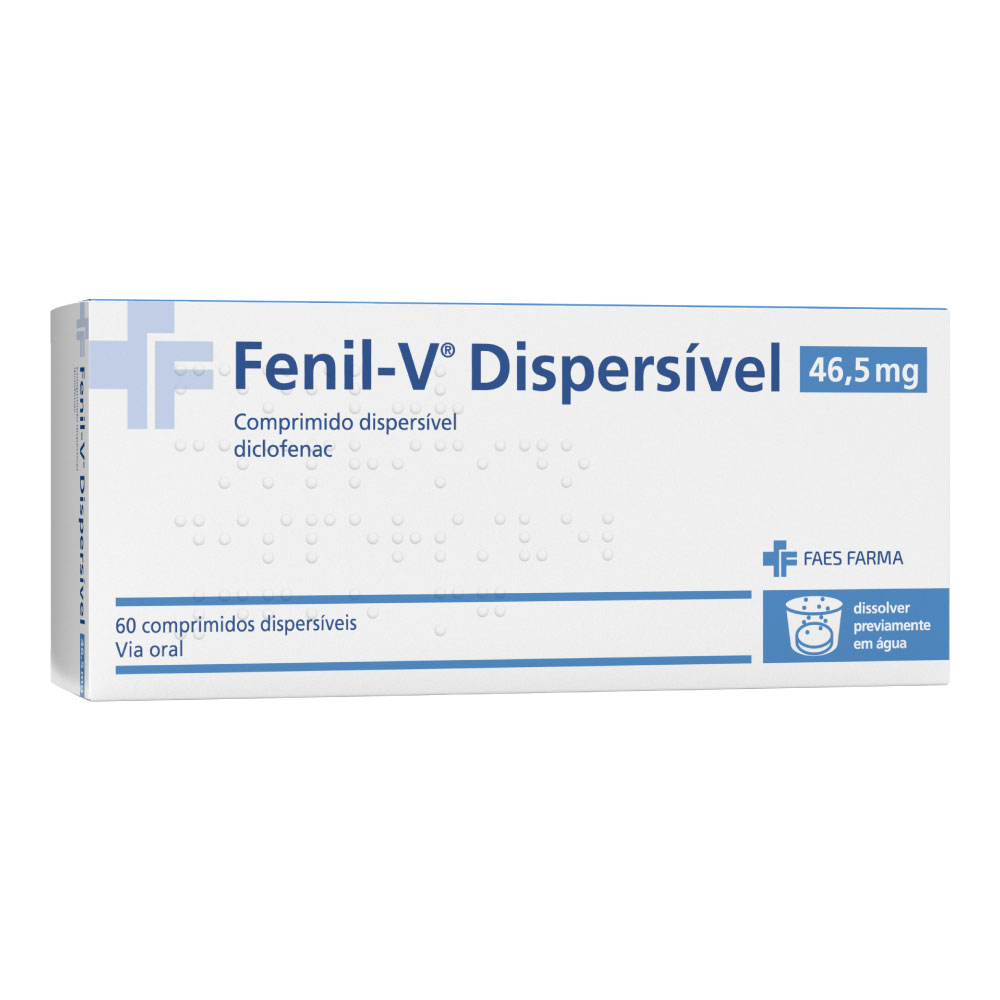 Fenil-V Dispersível 46,5 mg, comprimido dispersível