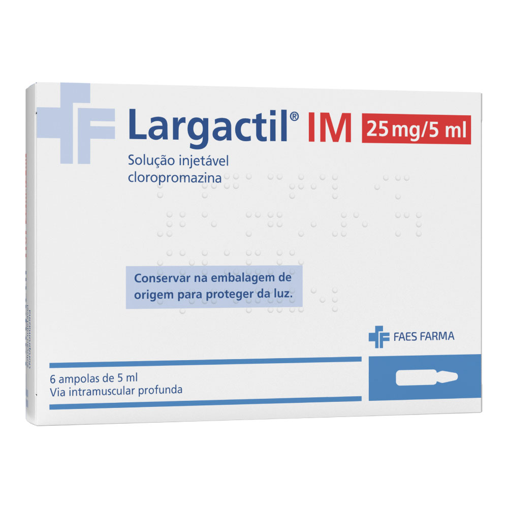 Largactil IM 25 mg/5 ml solução injetável