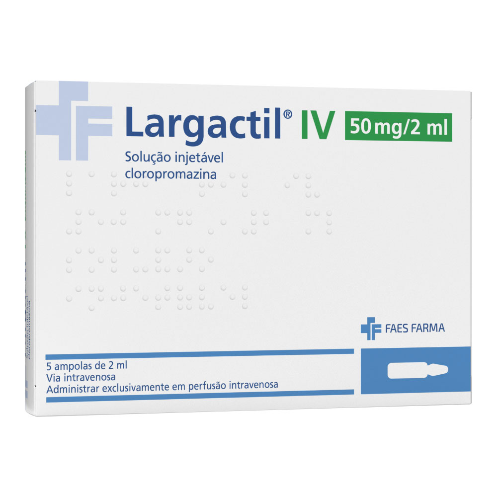 Largactil IV 50 mg/2 ml solução injetável