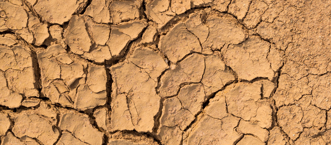 imagem de terra seca simbolizando dermatite atópica