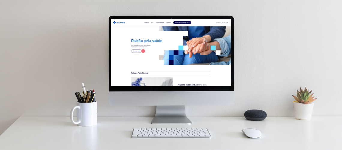 Faes Farma Portugal apresenta novo website: mais alinhado, mais próximo, mais dedicado à saúde das pessoas