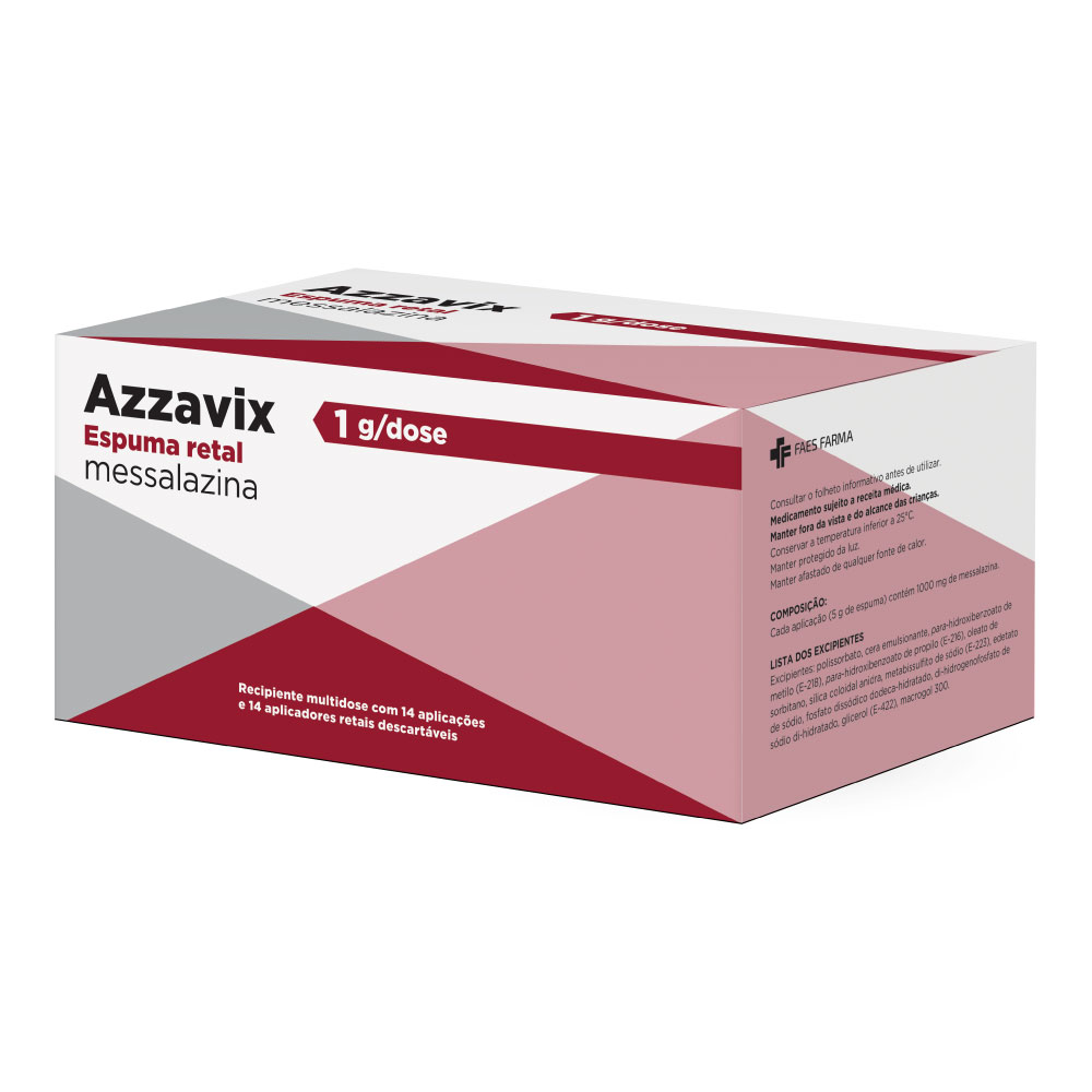 Azzavix espuma retal embalagem